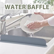 Reusable Silicone Sink Splash Guard 14 Inch – Splashproof Water Barrier with Suction Cups | Kitchen & Bathroom Counter Protector