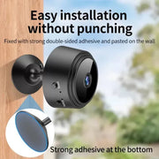 A9 Mini WiFi Camera 1080p HD – Portable Home Security Camera with Wide Angle View | Compact Indoor Monitoring Camera