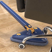 360° Rotatable Cleaning Mop – Easy Spin Floor Mop with Dust Trapping Head | Lightweight & Durable Blue ABS Plastic Mop