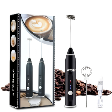 Rechargeable Coffee Beater 2-in-1 – Electric Milk Frother & Egg Whisk
