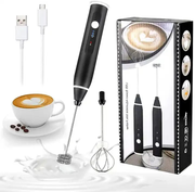 Rechargeable Coffee Beater 2-in-1 – Electric Milk Frother & Egg Whisk