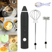 Rechargeable Coffee Beater 2-in-1 – Electric Milk Frother & Egg Whisk