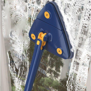 360° Rotatable Cleaning Mop – Easy Spin Floor Mop with Dust Trapping Head | Lightweight & Durable Blue ABS Plastic Mop
