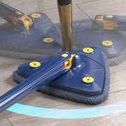 360° Rotatable Cleaning Mop – Easy Spin Floor Mop with Dust Trapping Head | Lightweight & Durable Blue ABS Plastic Mop