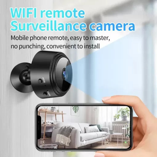 A9 Mini WiFi Camera 1080p HD – Portable Home Security Camera with Wide Angle View | Compact Indoor Monitoring Camera